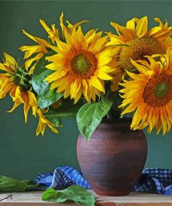 Sunflowers In A Vase Diamond Painting