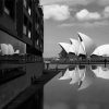 Sydney Black And White Water Reflection Diamond Painting