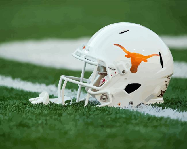 Texas Longhorns Football Helmet Diamond Painting
