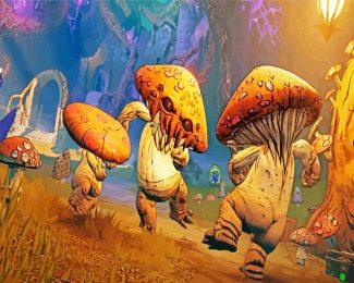 Tiny Tinas Wonderlands Mushrooms Diamond Painting
