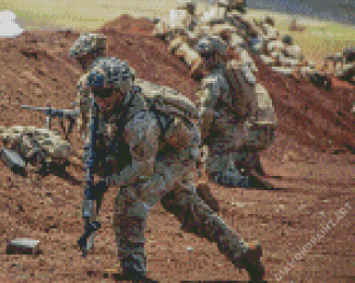 Us Army In War Diamond Painting