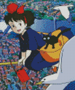 Aesthetic Kiki Delivery Service Diamond Painting