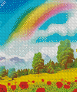 Aesthetic Rainbow Landscape Diamond Painting