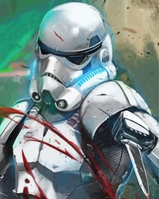 Aesthetic Storm Trooper Diamond Painting