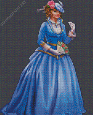 Animated Victorian Lady Diamond Painting