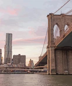 Brooklyn Bridge And Trade Centres New York Diamond Painting