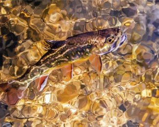 Brown Trout Art Diamond Painting