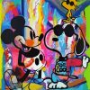 Colorful Snoopy And Mickey Mouse Art Diamond Painting