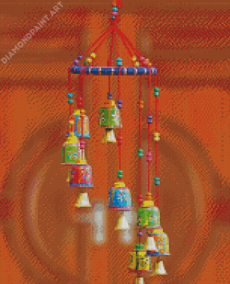 Colorful Wind Chime Diamond Painting