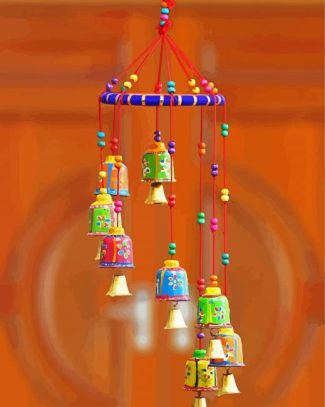 Colorful Wind Chime Diamond Painting