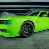 Green Dodge Hellcat Car Diamond Painting