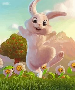 Happy Rabbit Dancing Diamond Painting