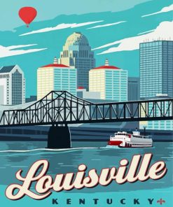 Louisville City Poster Diamond Painting