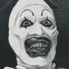 Monochrome Art The Clown paint by numbers
