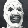 Monochrome Art The Clown paint by numbers