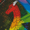 Rainbow Dragon Animal Diamond Painting