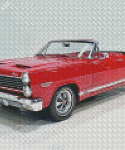 Red Vintage Mercury Convertible Car Diamond Painting