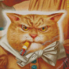 Smoking Cat Diamond Painting