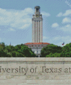 University Of Texas Building Diamond Painting