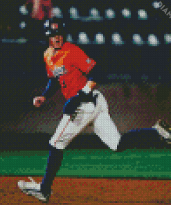 Auburn Tigers Baseball Player Diamond Painting