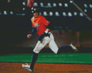 Auburn Tigers Baseball Player Diamond Painting