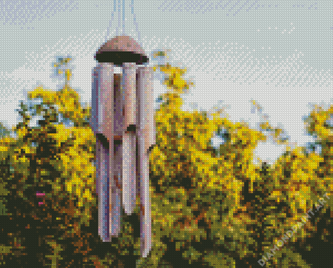 Wooden Wind Chime Diamond Painting