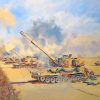 Army Tanks In The Desert War Diamond Painting