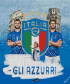 Azzurri Italy National Football Team 5D Diamond Painting