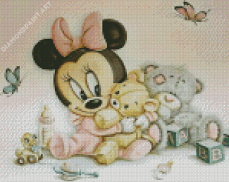 Baby Minnie Mouse Diamond Painting