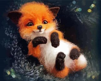 Baby Fox Diamond Painting