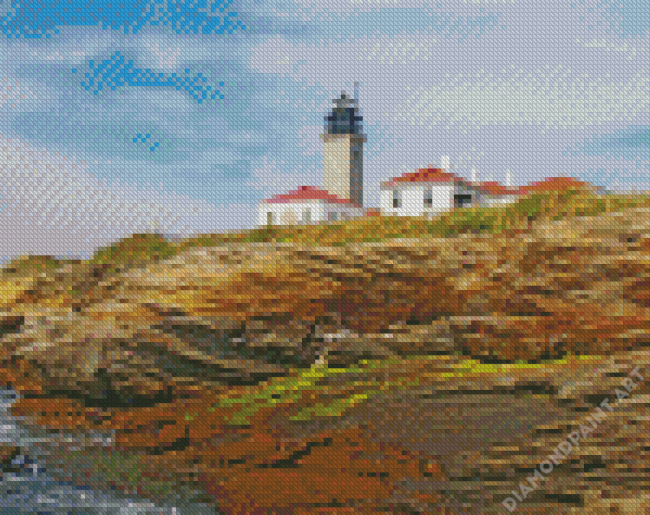 Beavertail Lighthouse Museum Rhode Island Diamond Painting