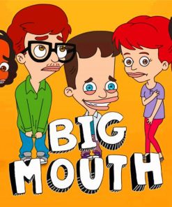 Big Mouth Animated Serie Characters Diamond Painting
