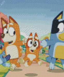 Bluey Characters 5D Diamond Painting