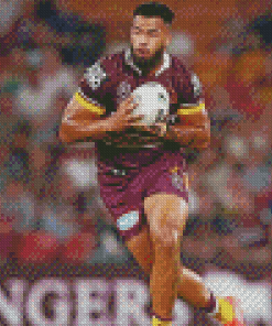 Brisbane Broncos Rugby League Player Diamond Painting