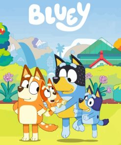 Cartoon Characters Bluey 5D Diamond Painting