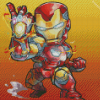 Chibi Iron Man Infinity Stones Diamond Painting