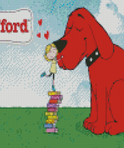 Clifford Red Puppy Diamond painting
