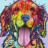 Colorful Dog Is Love Diamond Painting