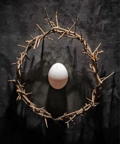 Crown Of Thorns And Egg Diamond Painting
