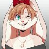 Cute Big Eared Bunny Cartoon Diamond Painting