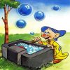 Dopey Blowing Bubbles Diamond Painting