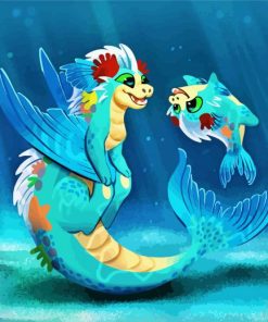 Dragon Mermaid Diamond Painting