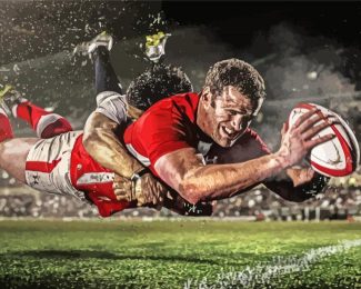 England National Rugby Player Diamond Painting