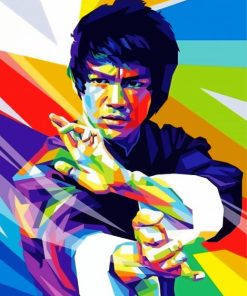 Enter The Dragon Bruce Lee Pop Art 5D Diamond Painting