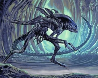 Fantasy Xenomorph Alien Diamond Painting