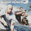 Fast And Furious Five Poster Diamond Painting