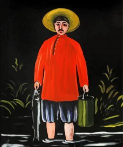 Fisherman In A Red Shirt Pirosmani 5D Diamond Painting