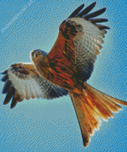 Flying Red Kite Diamond Painting