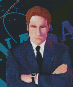 Fox Mulder Character Art Diamond Painting