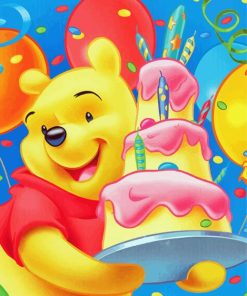 Happy Birthday Winnie The Pooh Diamond Painting